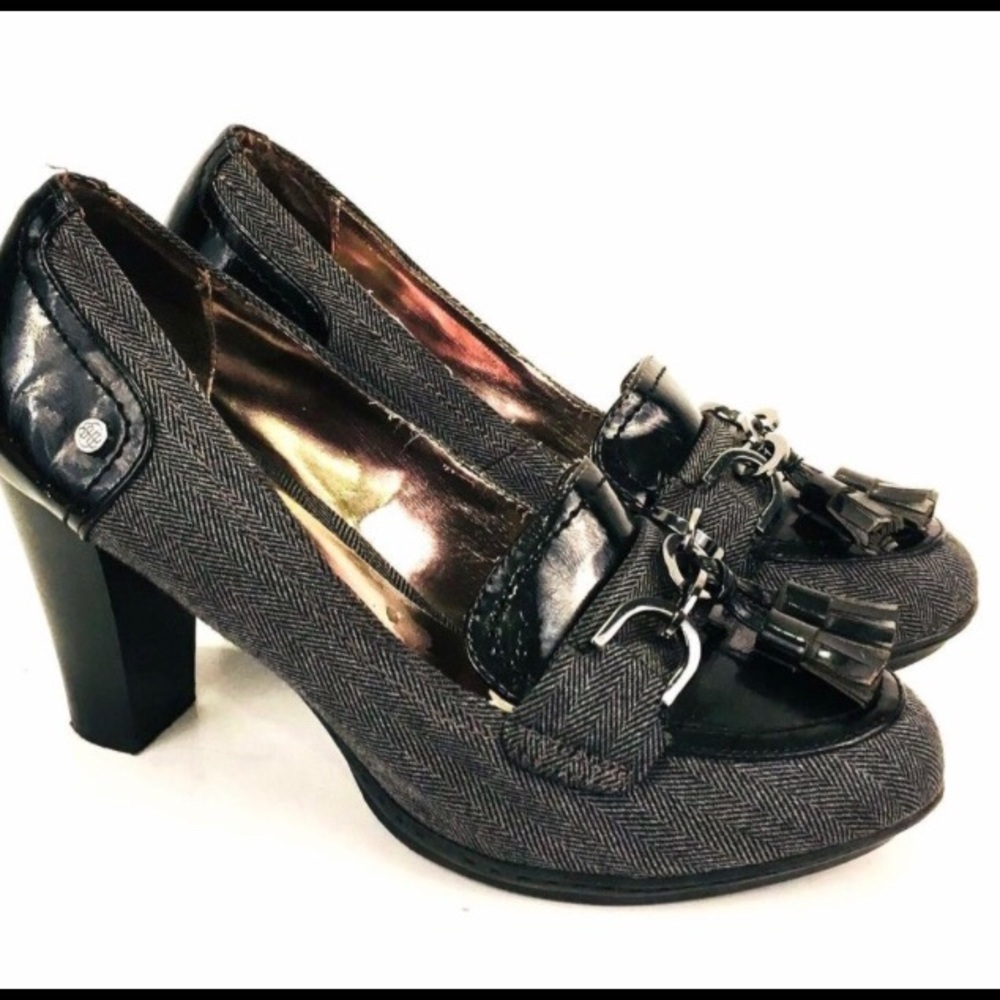 Dana Buchanan Gray and black heels